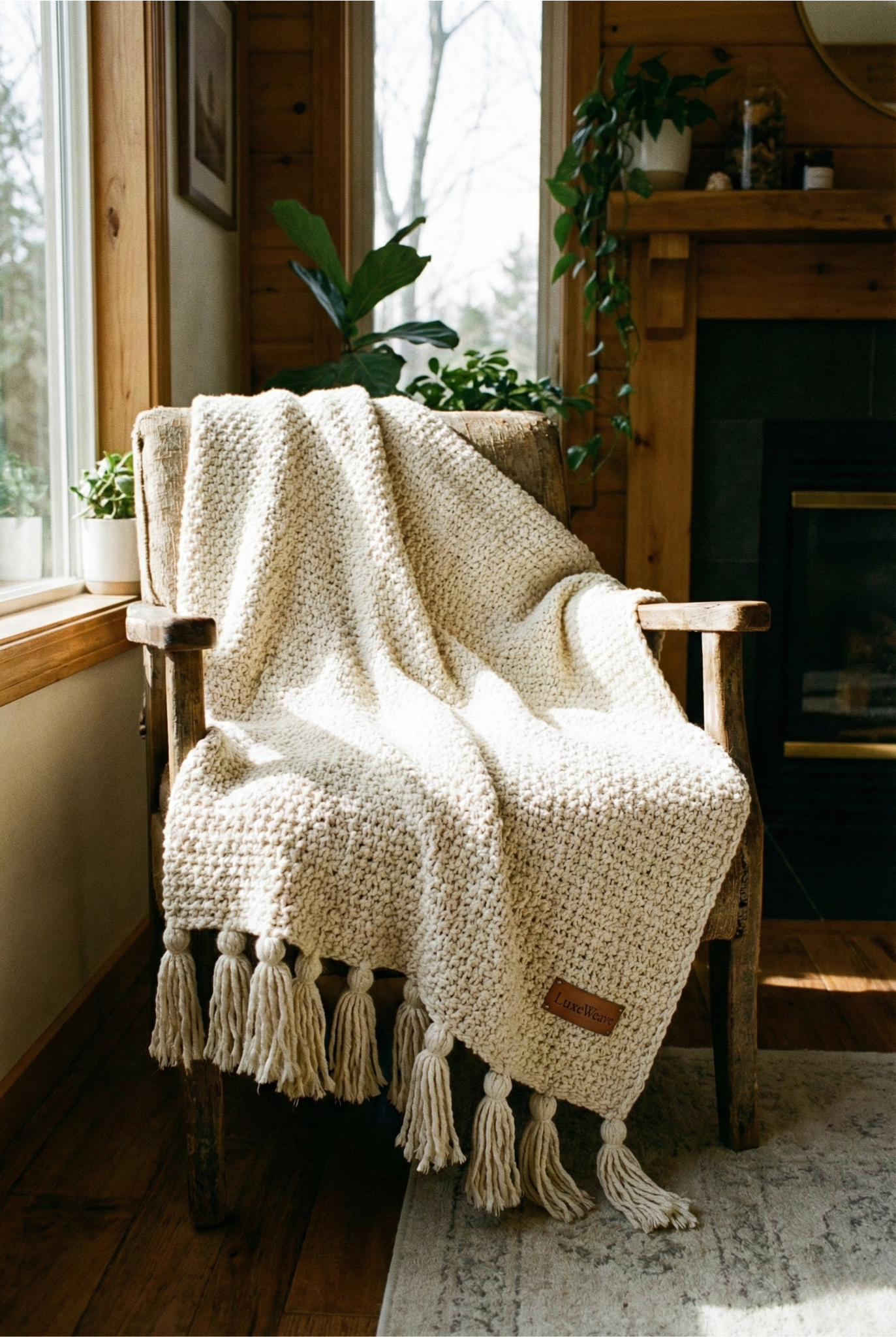 Couverture en coton LuxeWeave